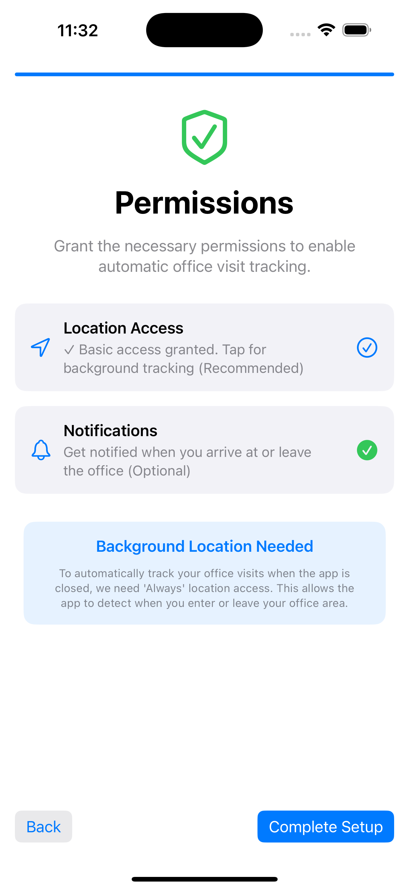 Permissions Setup